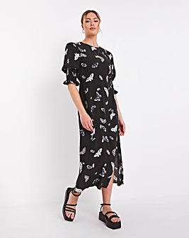 Nobody's Child Butterfly Luna Midi Dress