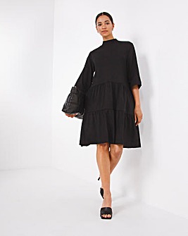 Selected Femme Jersey Tiered Midi Dress