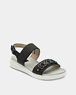 Lotus Pieve Sandals with Ring Detailing