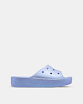 Crocs Glitter Platform Slides D Fit