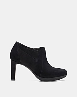 Clarks Ambry Hope Suede Heeled Boots E Fit