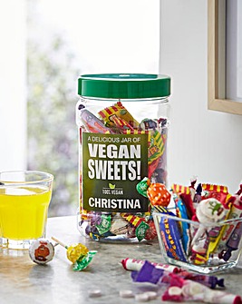 Personalised Vegans Sweets Jar