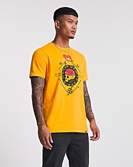 Joe Browns Roses Racer Skull T-Shirt Long Length