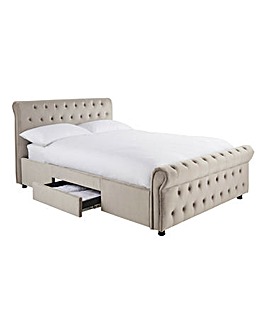 Kingston Velvet Storage Bed Frame