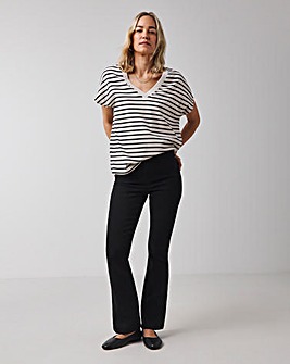 Black High Waist Super Soft Bootcut Jeans