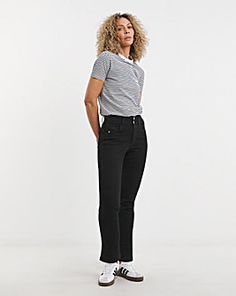 MAGISCULPT Black Straight Leg Jeans