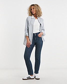 MAGISCULPT Mid Blue Straight Leg Jeans