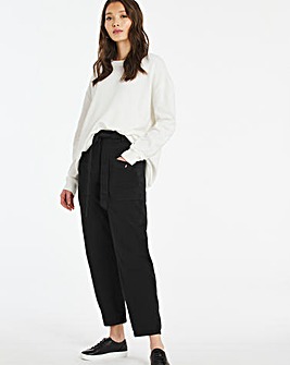 Soft Touch Belted Relaxed Trousers
