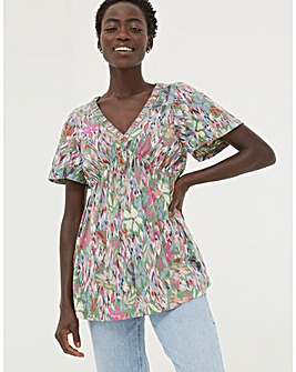 FatFace Frankie Expressive Floral Top