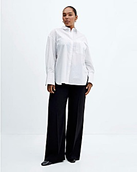 Mango Poplin Oversized Shirt