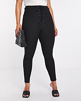 Booty Sculpting Shaper Legging with Lace Up Detail