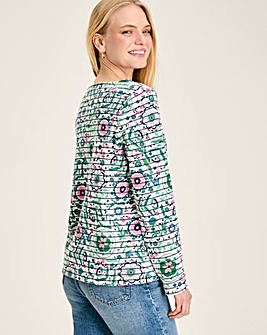 Joules Printed New Harbour Floral Top