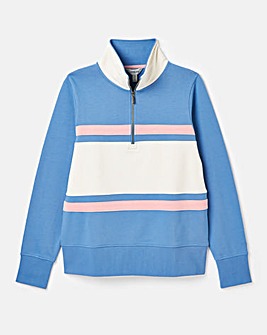 Joules Tadley Stripe Zip Up Sweatshirt