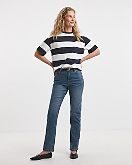 24/7 Western Blue Straight Leg Jeans