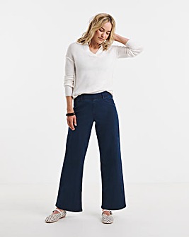 Indigo Stretch Wide Leg Jegging
