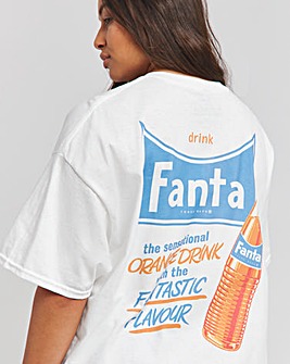 White Fanta Orange License T-Shirt