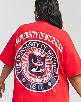 Red University of Michigan License T-Shirt