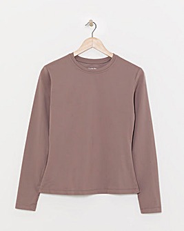 SB3 Active Mocha Long Sleeve Top with Thumbholes