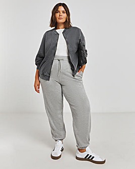 Grey Marl Core Oversized Joggers