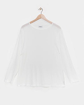 Ivory Semi Sheer Mesh Top