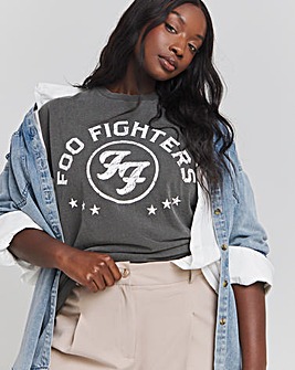 Charcoal Foo Fighters License T-Shirt