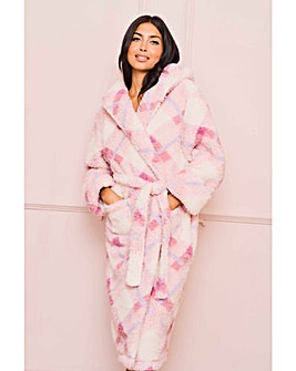 Jim Jam The Label Check Dressing Gown