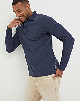 FatFace Long Sleeve Pique Polo