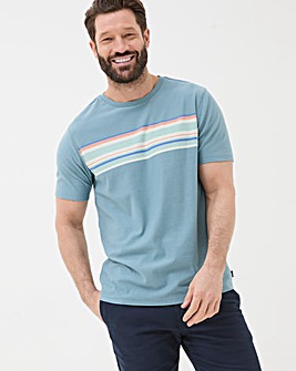 Fatface Chest Stripe T-Shirt