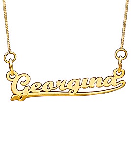 9ct Yellow Gold Personalised Name Necklace