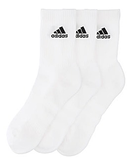 adidas 3 Pk Crew Socks