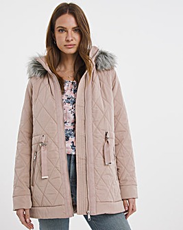 Julipa Quilted Jacket with Fur