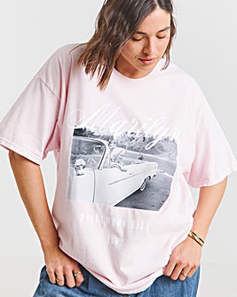 Baby Pink Marilyn Monroe License T-Shirt