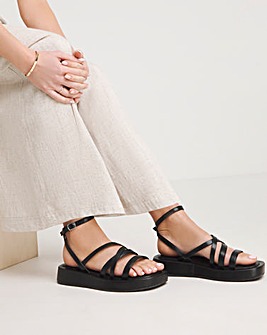 Phoebe Strappy Flatform Sandals Extra Wide EEE Fit Simply Comfort