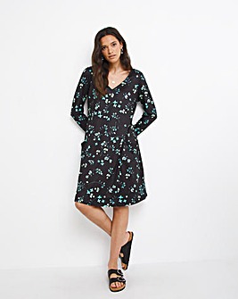 Floral Soft Touch Pocket Swing Dress
