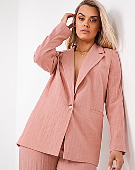Simply Be Dusty Pink Relaxed Lightweight Blazer