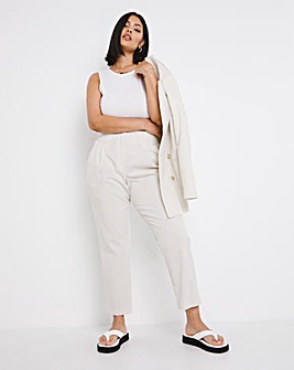 Textured Cigarette Trousers