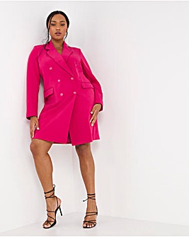 Double Breasted Tailored Blazer Dress