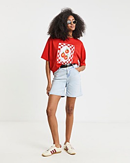 Red Tomatoes Graphic Oversized T-Shirt