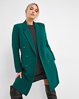 Double Breasted Tailored Longline Blazer
