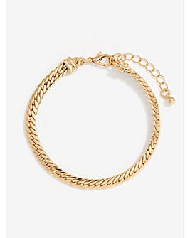 Jon Richard Gold Herringbone Bracelet