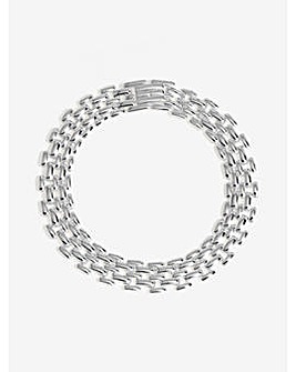 Jon Richard Silver Gate Chain Bracelet