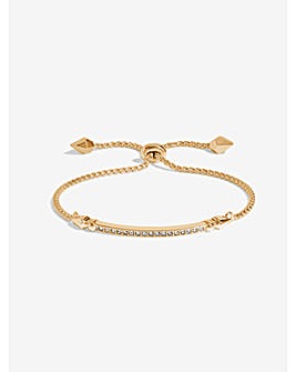 Jon Richard Gold CZ Toggle Bracelet