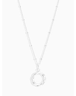 Simply Silver Open Twist Pendant