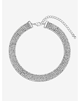 Mood Crystal Fixed Diamante Choker