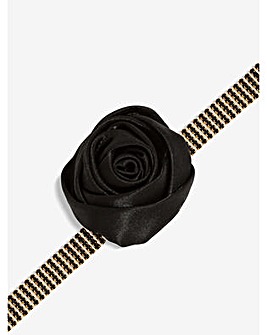 Mood Diamante Flower Corsage Necklace