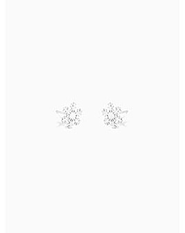 Simply Silver 925 Snowflake Earrings