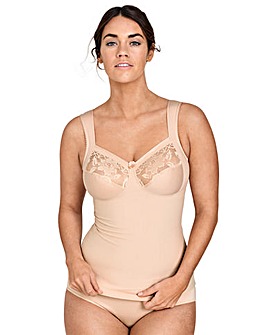 Miss Mary of Sweden Lovely Lace Camisole with Built-In Bra