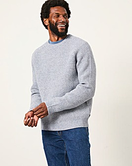 FatFace Bourton Knitted Jumper (Regular & Tall) - Light Blue