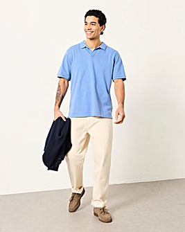 FatFace Ashton Plain Polo (Regular & Tall) - Blue