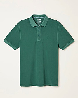 FatFace Pique Short Sleeve Polo (Regular & Tall) - Jade